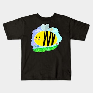 Bumblebee Bee Flowers sunshine Cartoon Kids T-Shirt